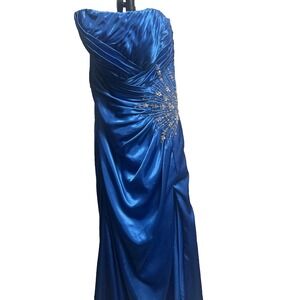 Studio 17 House Of WU Royal Blue Prom Dress Gown 2762 - Size 10